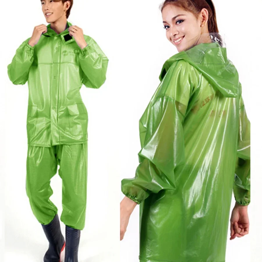 Men lady windproof waterproof rain clothing transparent fishing clothes