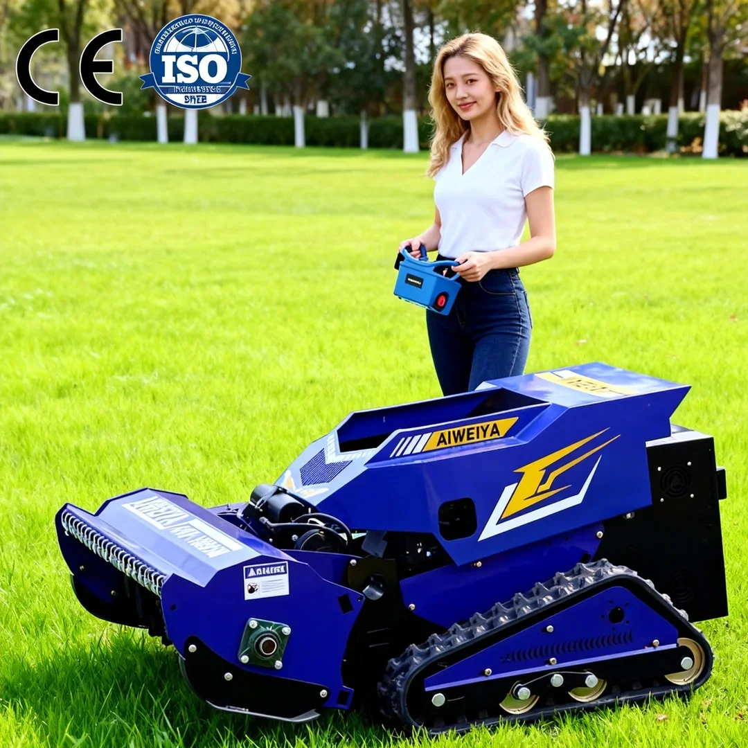 

Customized Industrial Automatic Radio Controlled Grass Mower - Cordless Remote Operated Durable Flail Machine