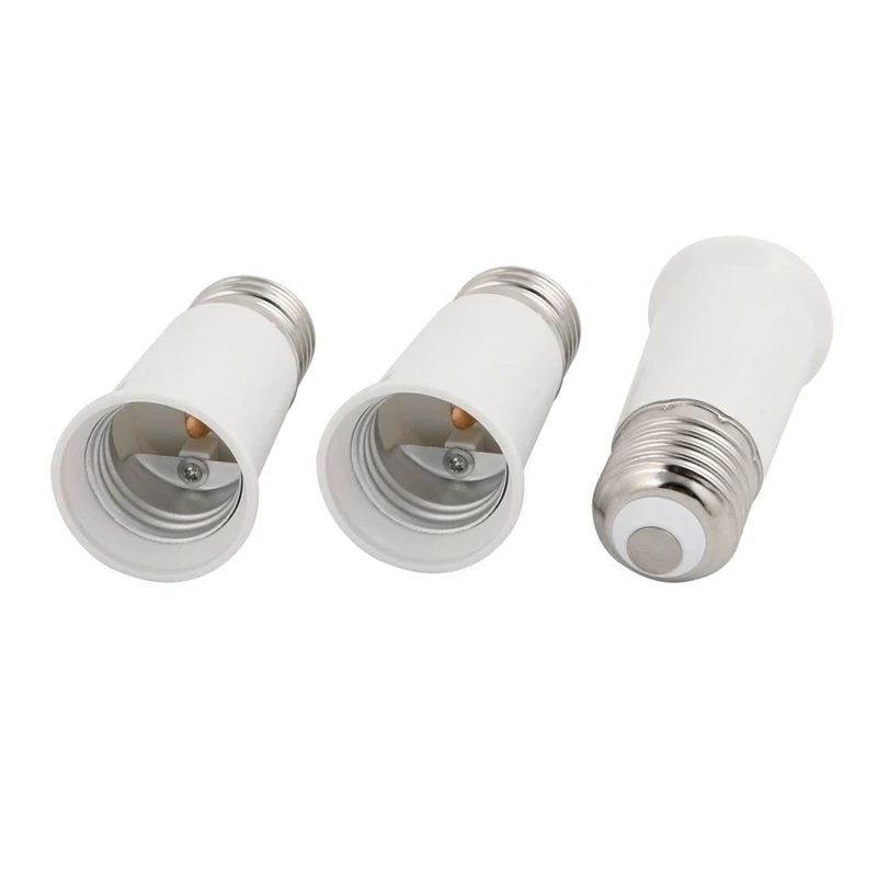 E27 to E27 Extender Adapter Converter Lamp Bulb Socket Holder 80mm Height