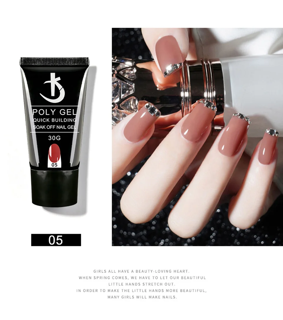 KODI JYJ Neuestes Poly-Nagelgel, 30 ml, semipermanentes Gel zur Verlängerung, Acryl-Gel-Nagellacke, Maniküre, UV-Builder, Hybrid-Gellac – Detail 12