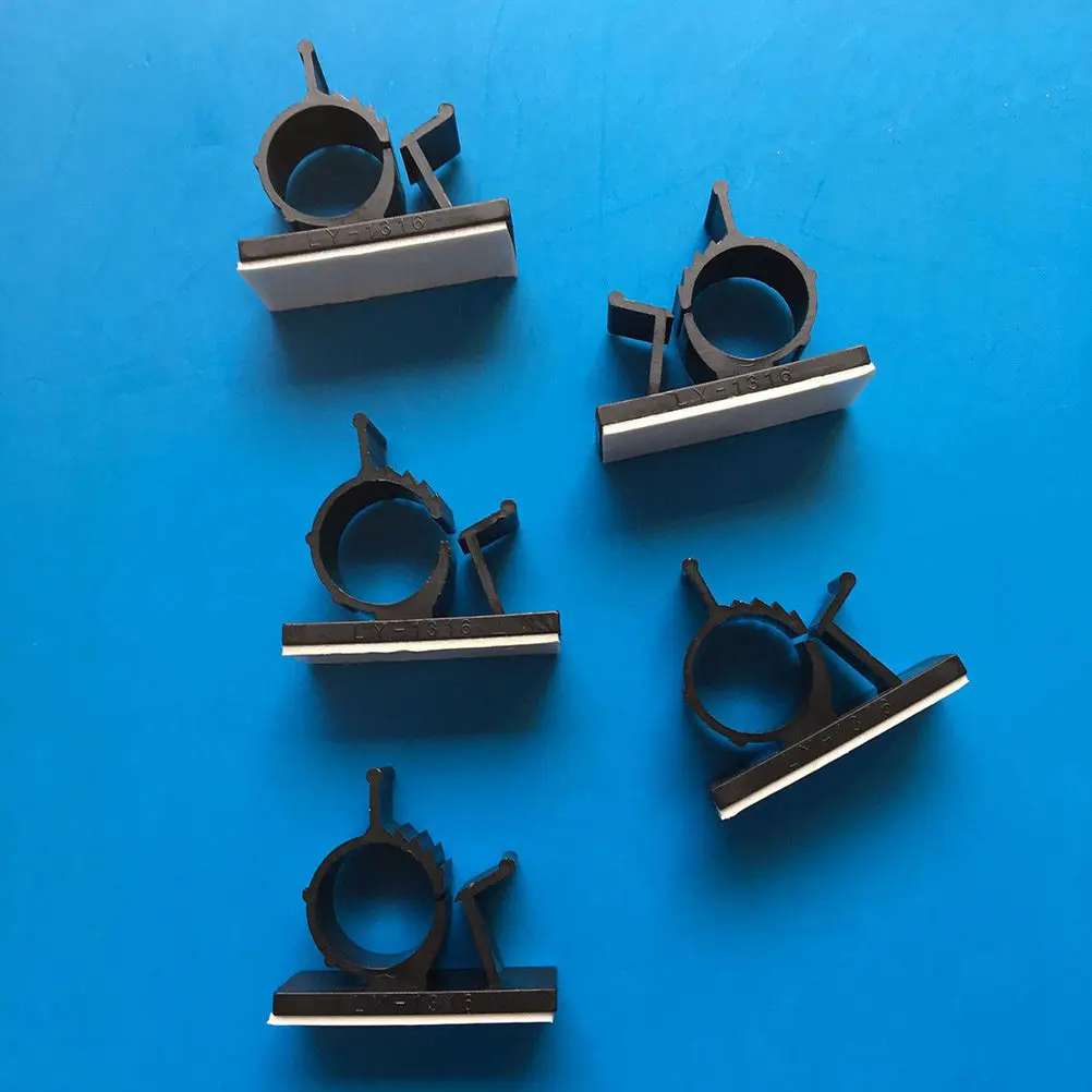 20Pcs Adjustable Wire Holder Clips Made of Pa66 Heavy Duty Adhesive Mounting Fastener for Home Office Factory Indoor Outdoor Use