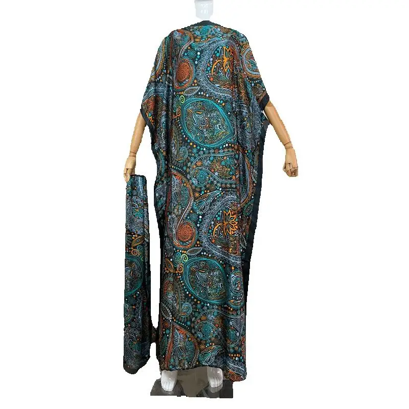 Vestidos africanos de Dubái para mujer, Abaya de moda musulmana, ropa nigeriana, Ankara Dashiki vestido largo, bata de caftán bordada, Djellaba