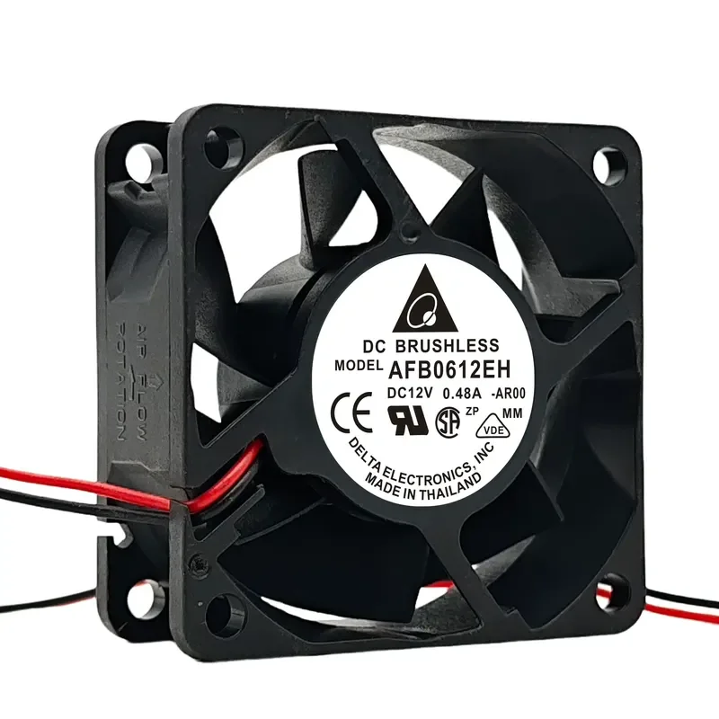 Delta 6025 AFB0612EH for 6cm 12V 0.48A ball bearing cooling fan 60 x 60 x 25 mm