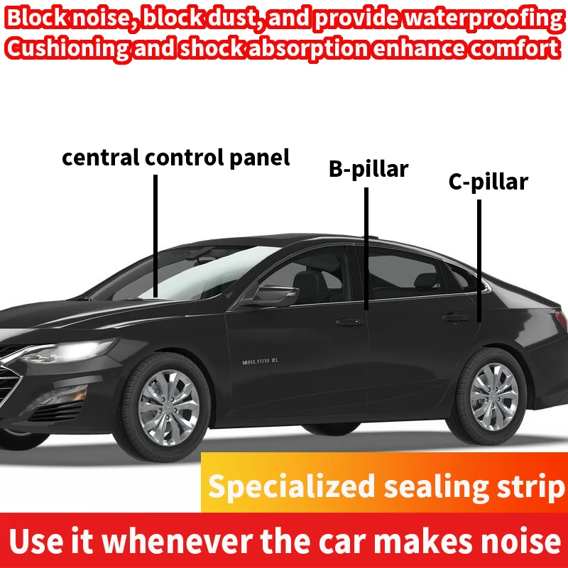 fit for Suitable for Honda car dashboard sealing strips, soundproof rubber strips, universal car trims, interior decoration