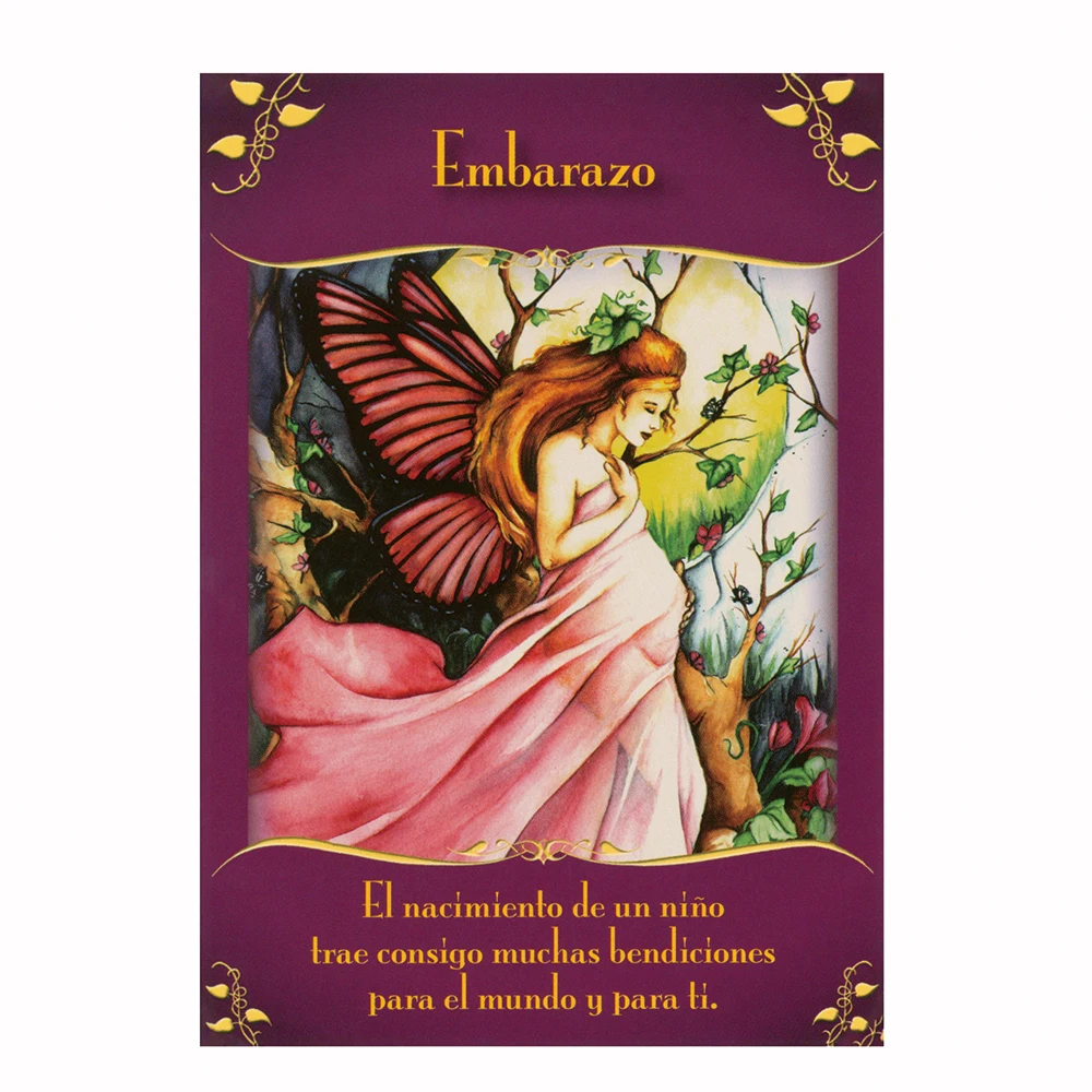 Mensajes Mágicos de las Hadas:Cartas Oráculo.Idioma Español（Múltiples cartas de oráculo en español）12CM*8.7CM oracle en español