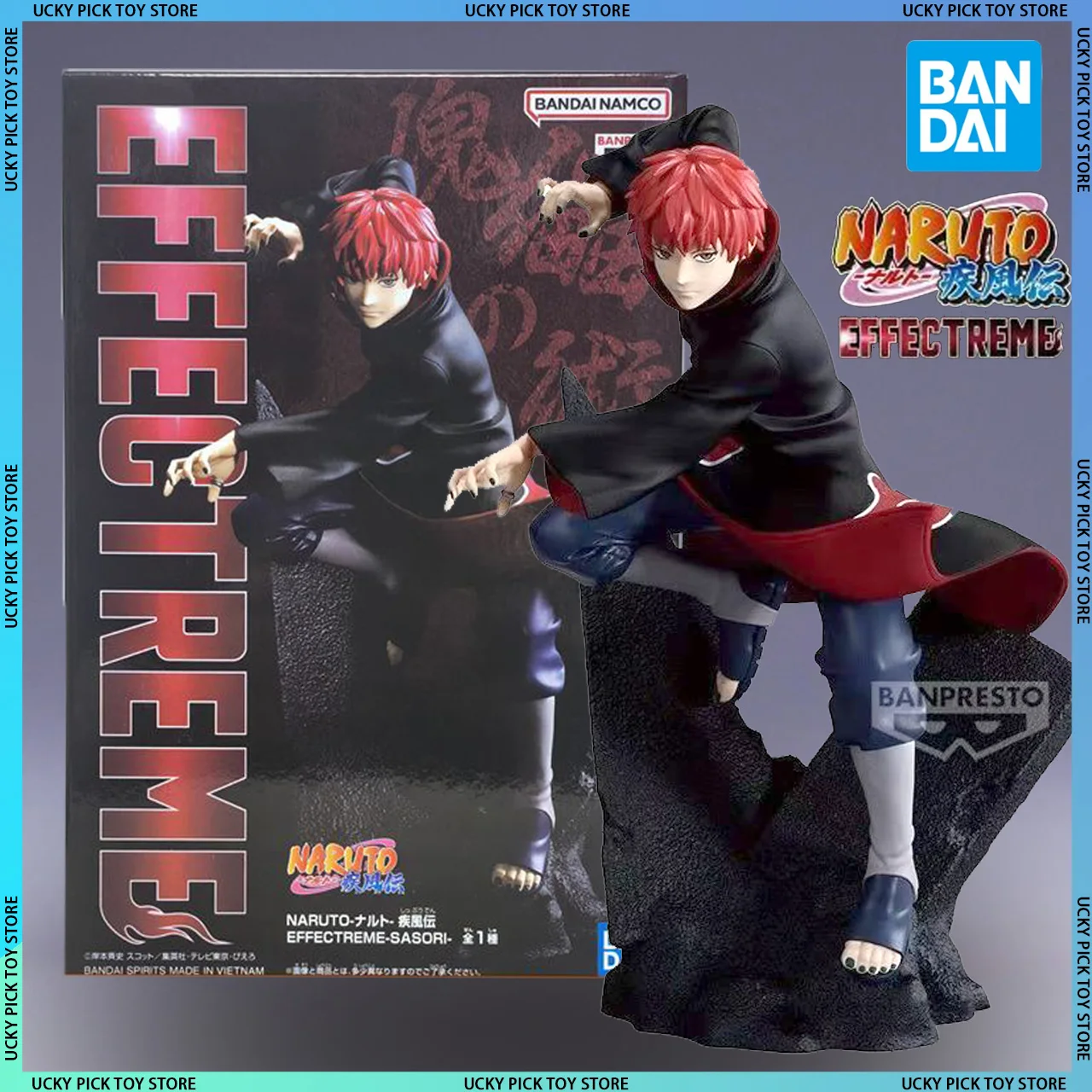 

Original Bandai Banpresto Naruto Effectreme Shippuden Sasori Anime Figures Children Doll Collectible Desktop Ornament Toys Gifts