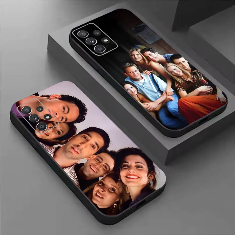 F-Friends Hot TV Show Phone Case For Samsung S26,25,24,21,22,21,20,10,9,8,7,6,5,Ultra,Plus,Fe,Lite Black Shell