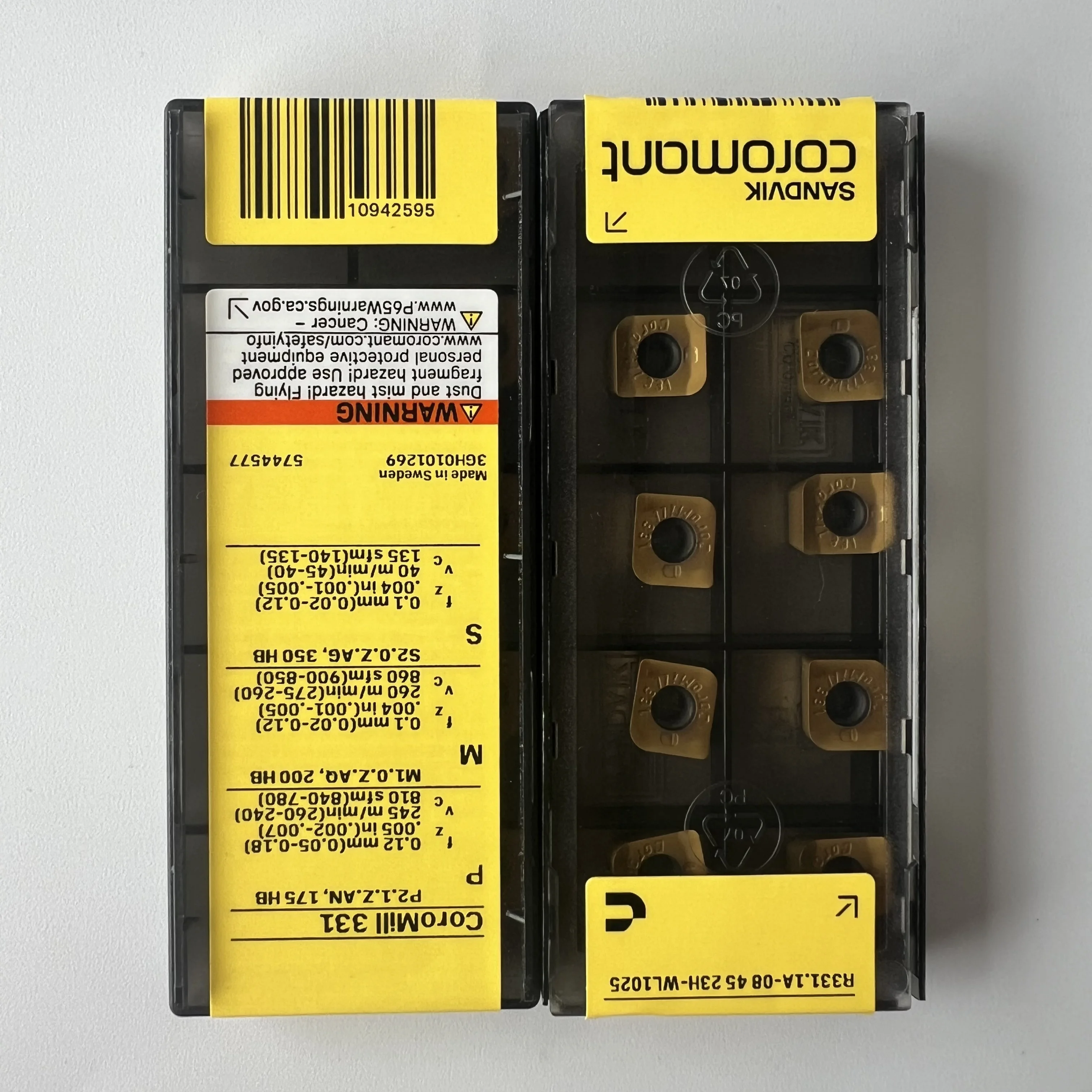 

R331.1A-084523H-WL 1025 / Original Carbide CNC Blade 10 Pcs