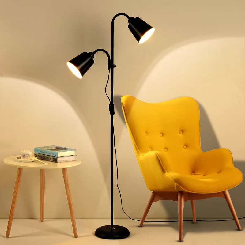 

Modern Bedside Sofa Floor Lamp American Minimalist Standing Lights Luxury Nordic Floor Lamp for Living Room Bedroom
