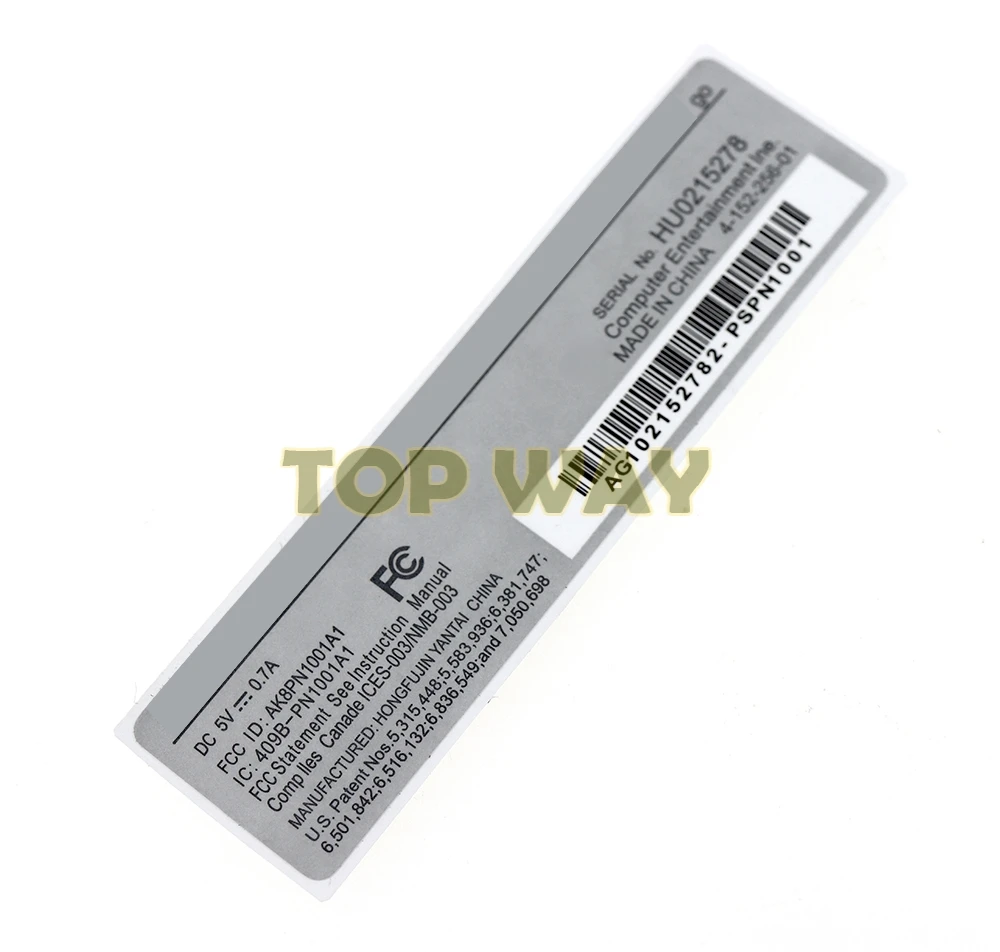 Etiqueta adhesiva de 5 piezas para consola PSP GO, cubierta de Host táctil trasera, etiqueta de placa frontal
