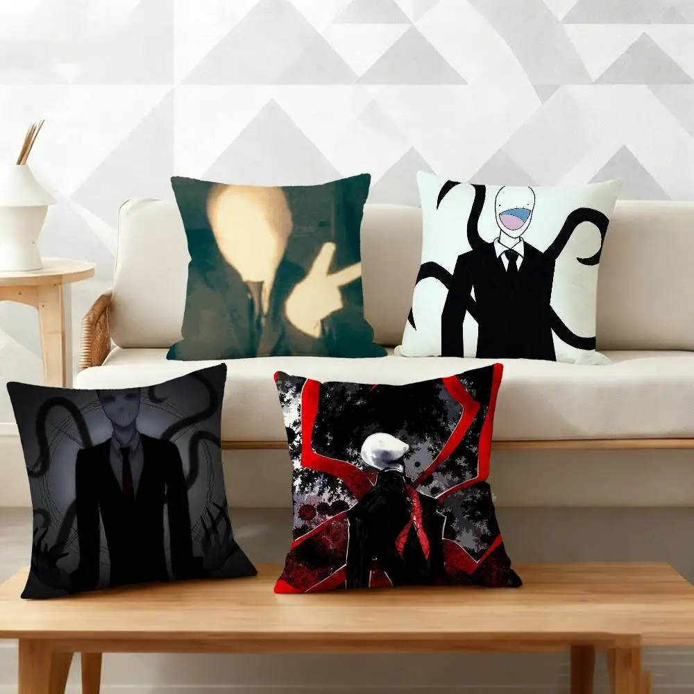S-Slenderman Creepypasta Pillow Case Pattern Printed Pillowcase For Living Room Sofa Cushion Cover