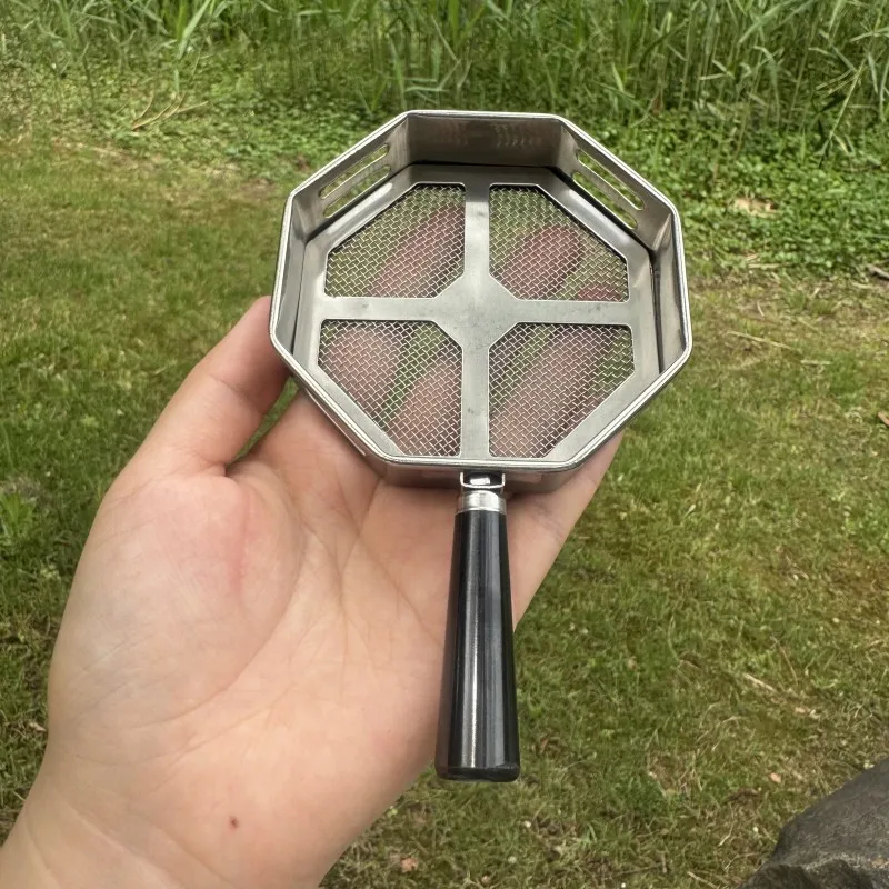 Sechseckiger Shisha-Kohlehalter aus Metall, Anthrazit, Shisha, Narguile, Sheesha-Zubehör