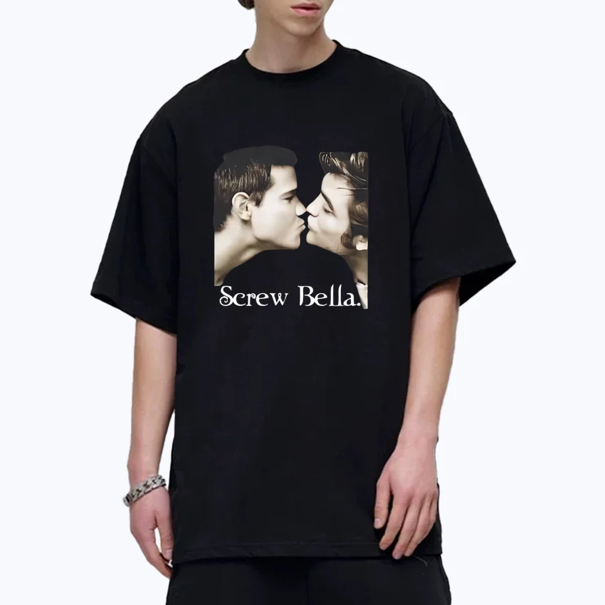 

Fashion Screw Bella vintage Tee shirt 100% Cotton Oversized Men Women Summer short sleeve t-shirts Casual Unisex print clothing