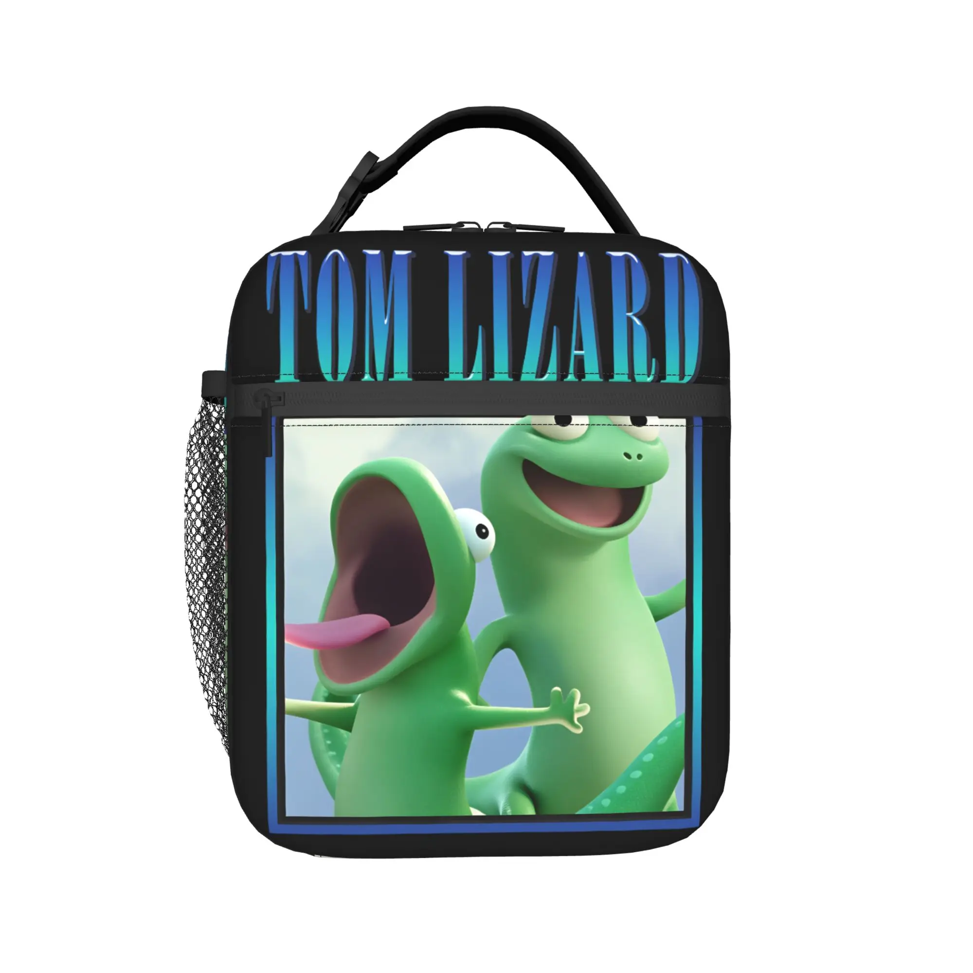 Hoppers Tom Lizard  Yelling Lunch Bag  Portable Lunch Box Adult Office Print Cooler Bag Casual Waterproof Thermal Lunch Bags