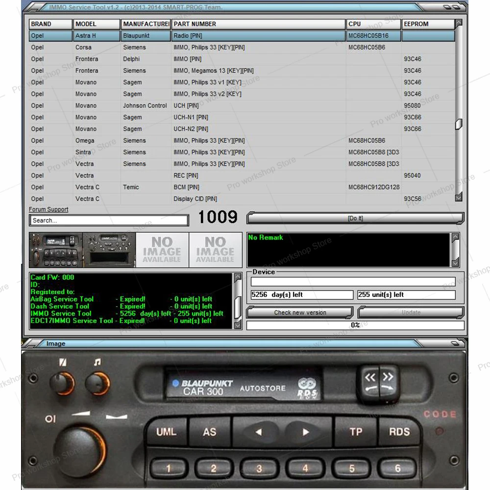 IMMO SERVICE TOOL v1.2, software de reparación de automóviles, se utiliza para restaurar la funcionalidad del IMMO o su apagado completo (immo