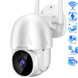 FHD 1080P Wifi PTZ Camera Outdoor IR Night 2-way Audio IP Camera Humanoid Tracking Wireless Home Security Surveillance Cameras