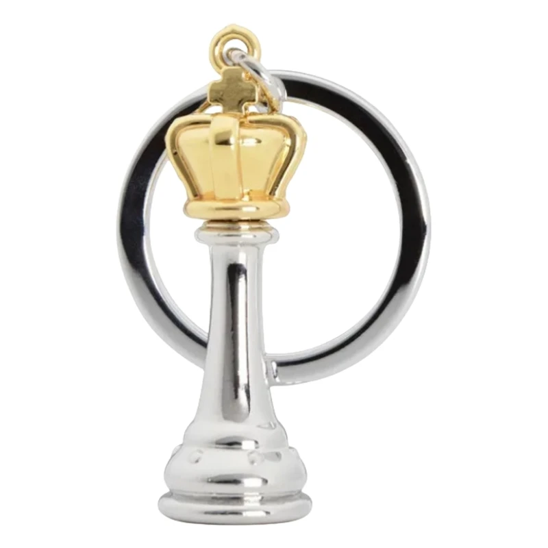 C71A Chess Keychain for Bag Or Key Decoration Queen King Chessman Keyring Accessories