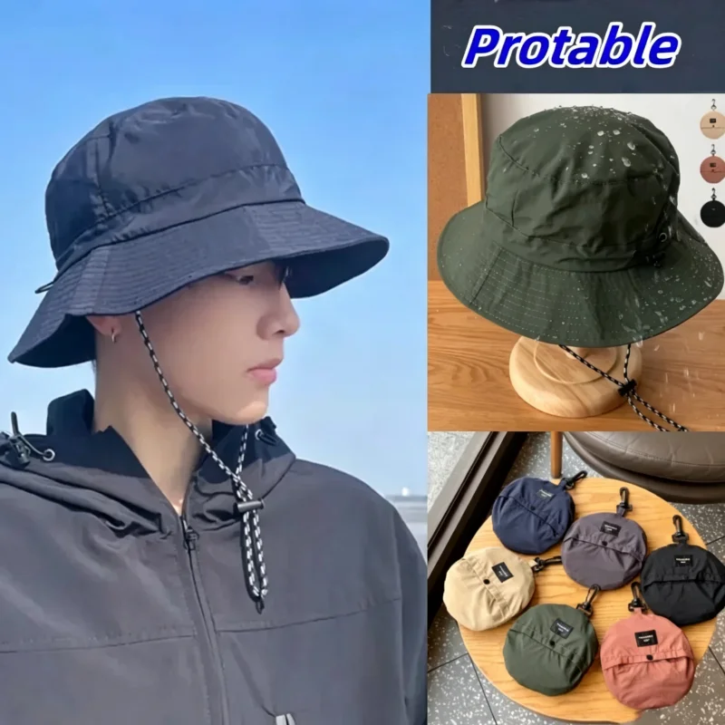 1/2/3PCS Fishing Fisherman Hat Foldable Outdoor Quick Dry Lightweight Portable Bag Style Head Protection Home Daily Use
