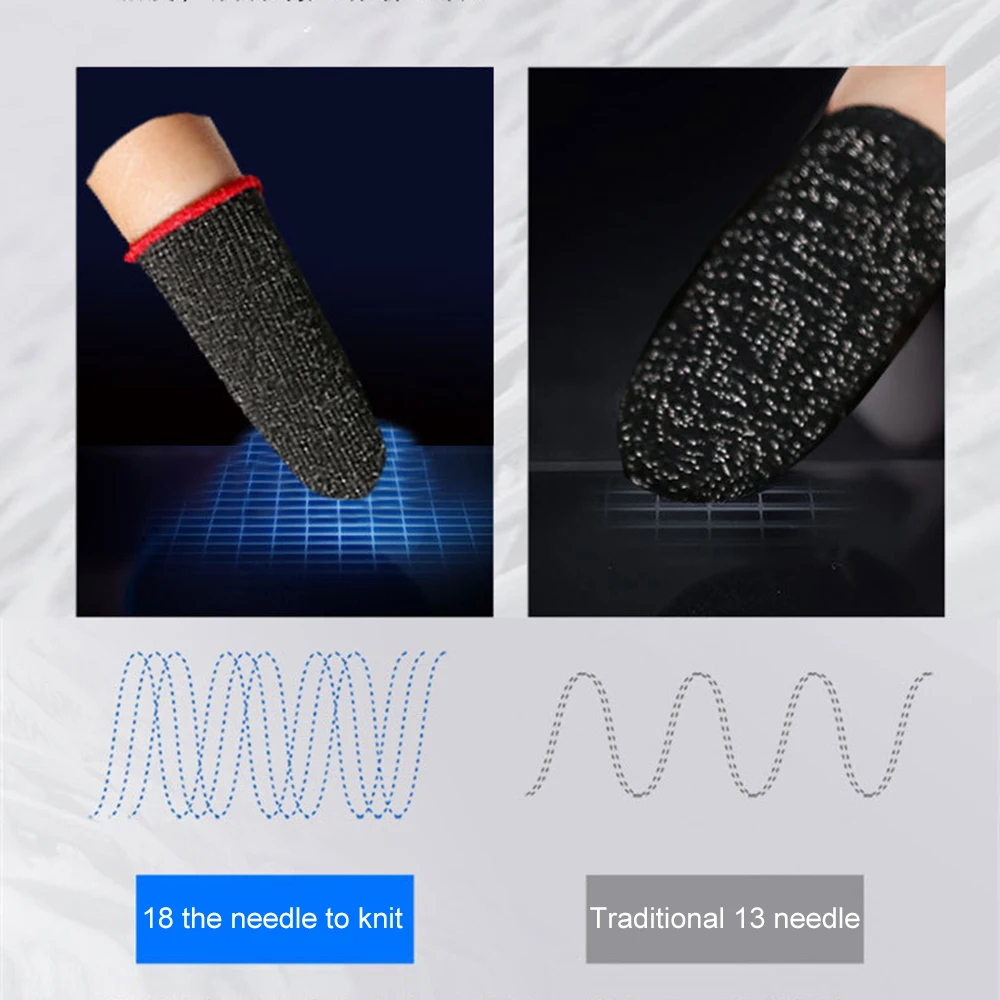 20/40Pcs Finger สำหรับ PUBG Mobile เกม Sweatproof Non-Scratch Sensitive Touch Screen Gaming ปลายนิ้ว Thumb ถุงมือ