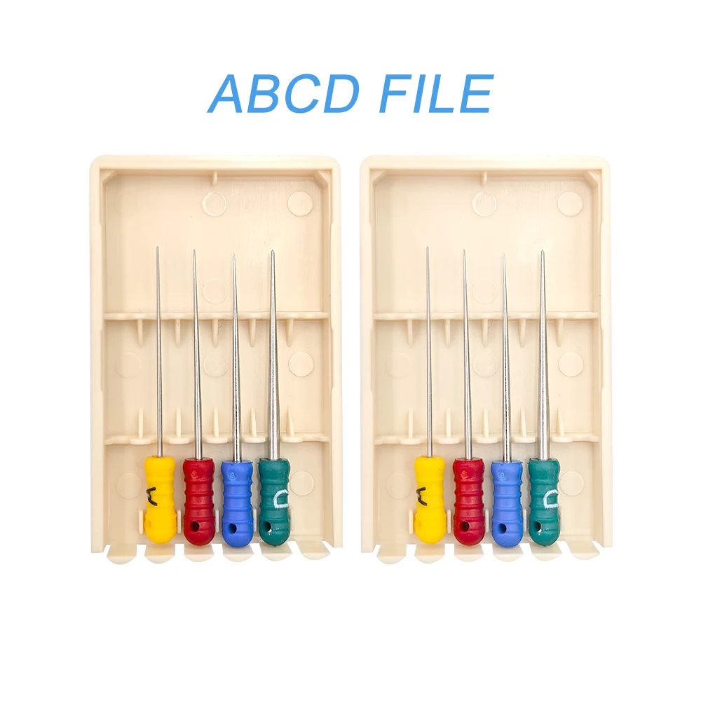 2box ABCD Files Stainless Steel Dental Tapered Finger Spreader Endo Handuse Root Canal Files Endodontic Obturation Instrument