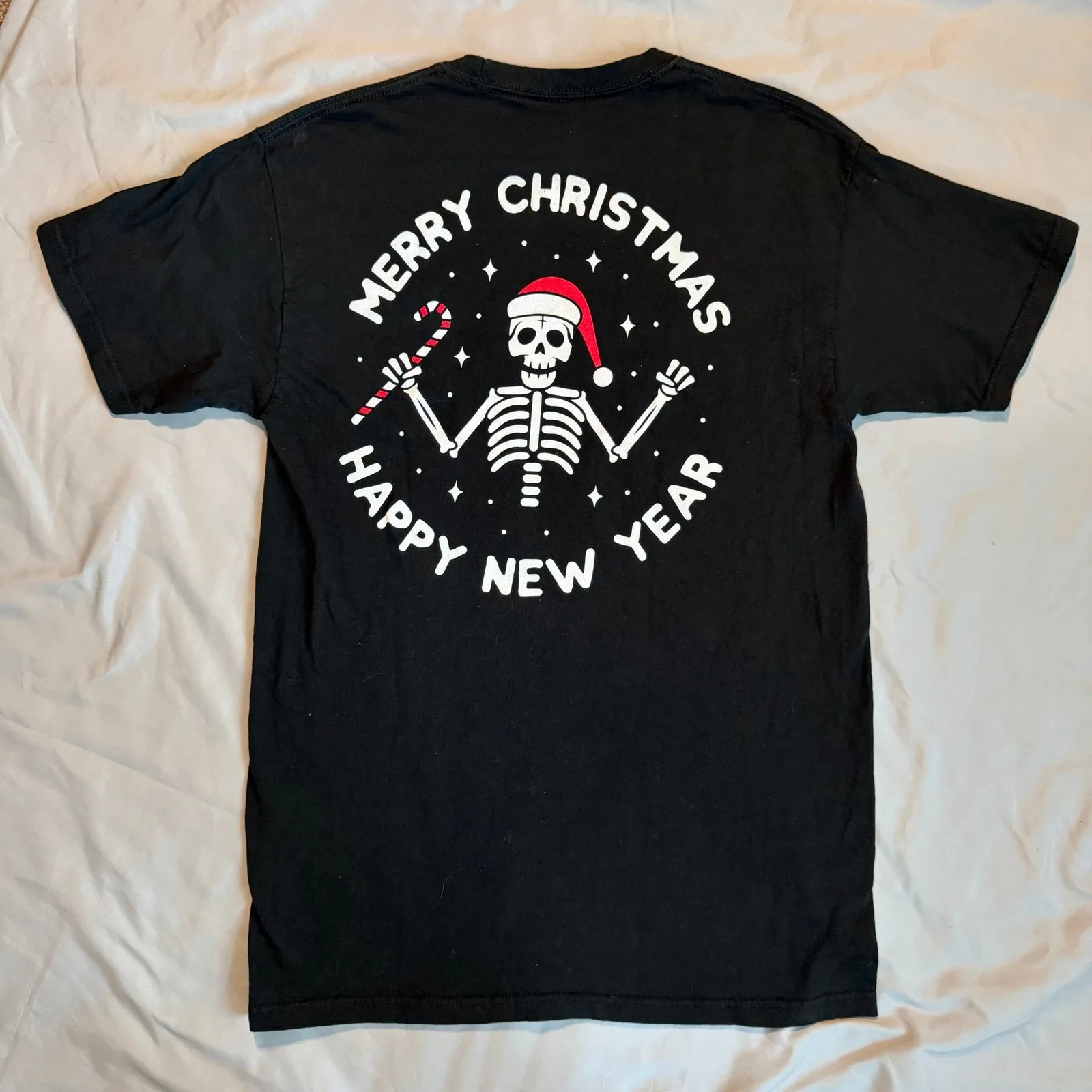 Llamada a tu madre esqueleto negro Feliz Navidad Año nuevo camiseta M ú https i ebayimg com imágenes g QTYAAeSwmuppGgzV s l1600 jpg