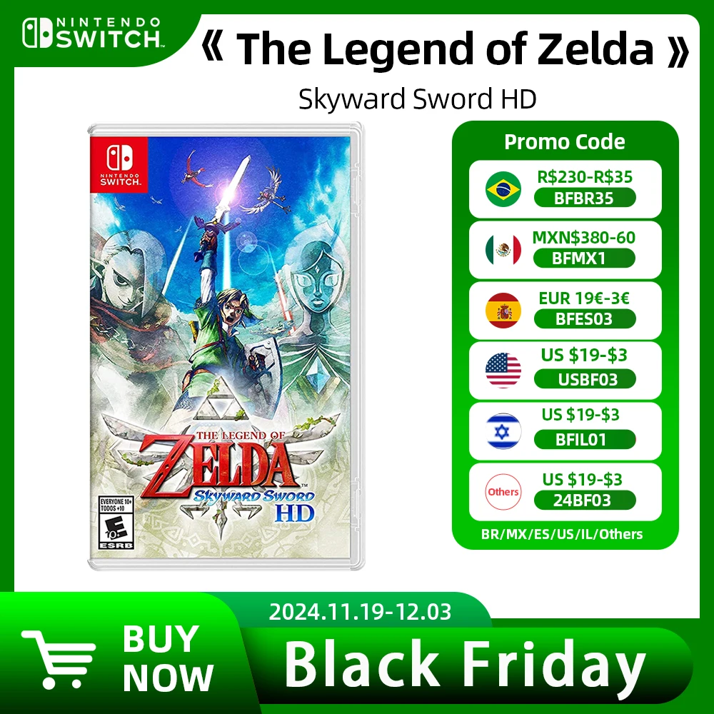 Nintendo Switch Game Deals - The Legend of Zelda Skyward Sword HD - Games Cartridge Physical Card Support TV Tabletop Handheld