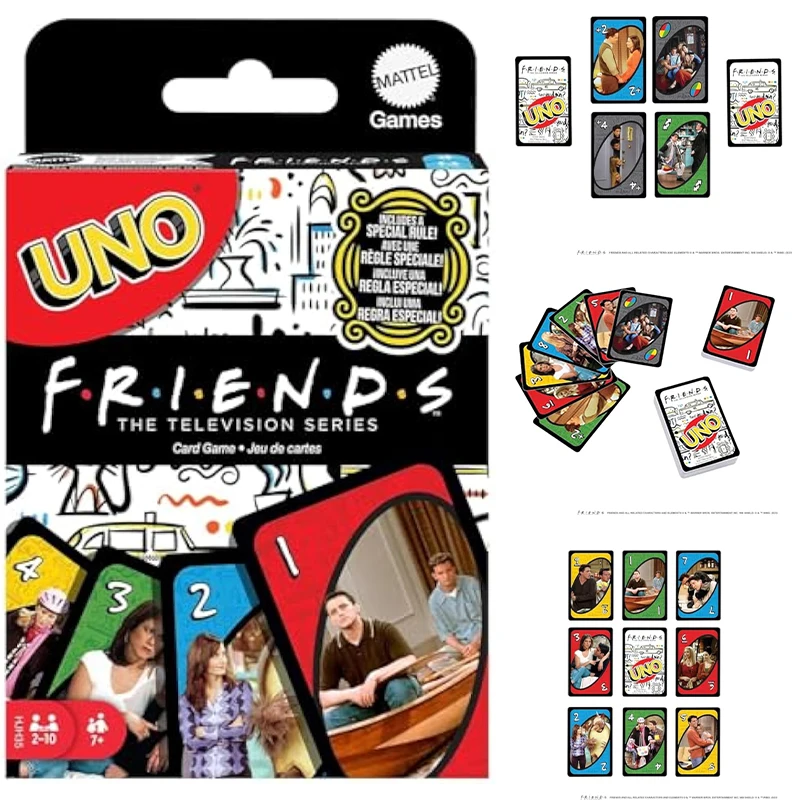 

Mattel Games UNO Friends Card Game Adult Family Camping and Party Game Night for 2-6 People Teen Card Game Kids Toy Gift