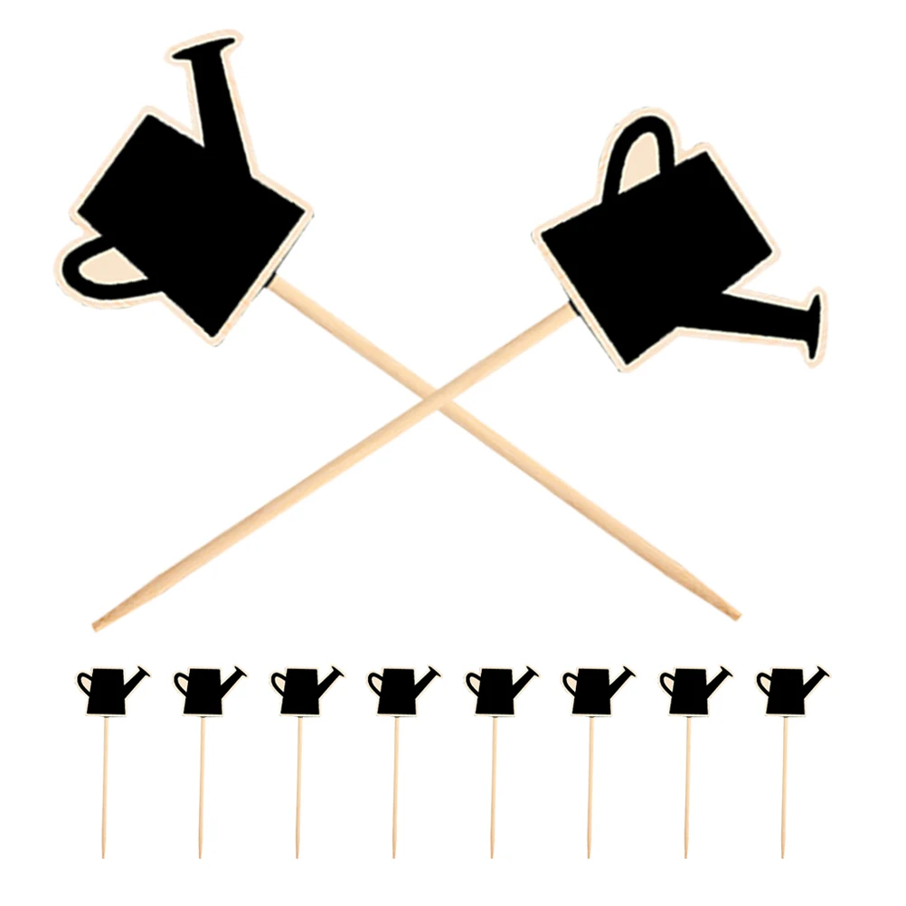 

10 Mini Kettle Chalkboard Signs Reusable Clear Writing Food Labels Party Buffet Garden Markers Tabletop Small Blackboards