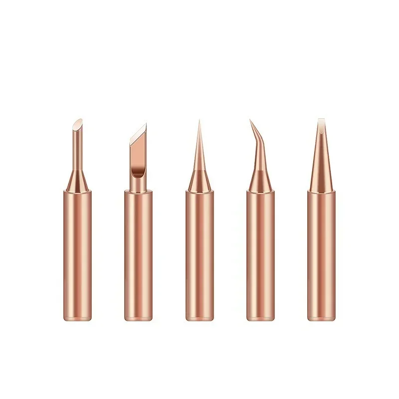 3/5pcs Soldering Iron Tip Pure Copper 900M Soldering Iron Head Set Inside Hot Bare Copper Electric Soldering Iron Welding Tools