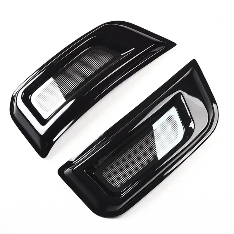 

For Land Rover Defender 90 110 130 2020-2024 ABS Black Car Fender Plate Inlet Insect Nets Cover Trim Car Accessories