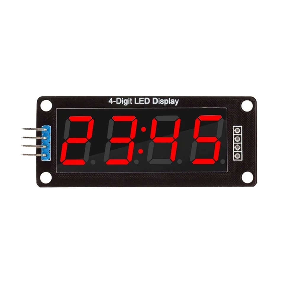 TM1637 0,56 Zoll 4-stelliges 7-Segment Digitalröhren-LED-Uhrenanzeigemodul mit Komma- und Punktanzeigen – Detail 4