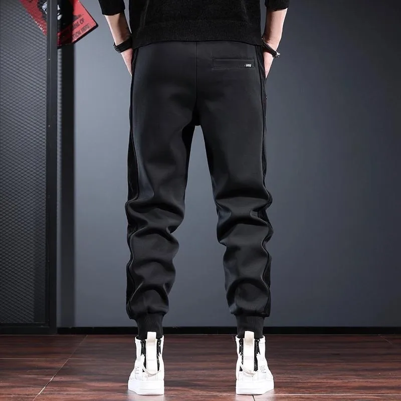 Pantaloni da golf da uomo Villus invernali Mantieni caldi Pantaloni da golf addensati Pantaloni da lavoro sportivi casual da uomo Pantaloni da golf elastici con giunture sottili