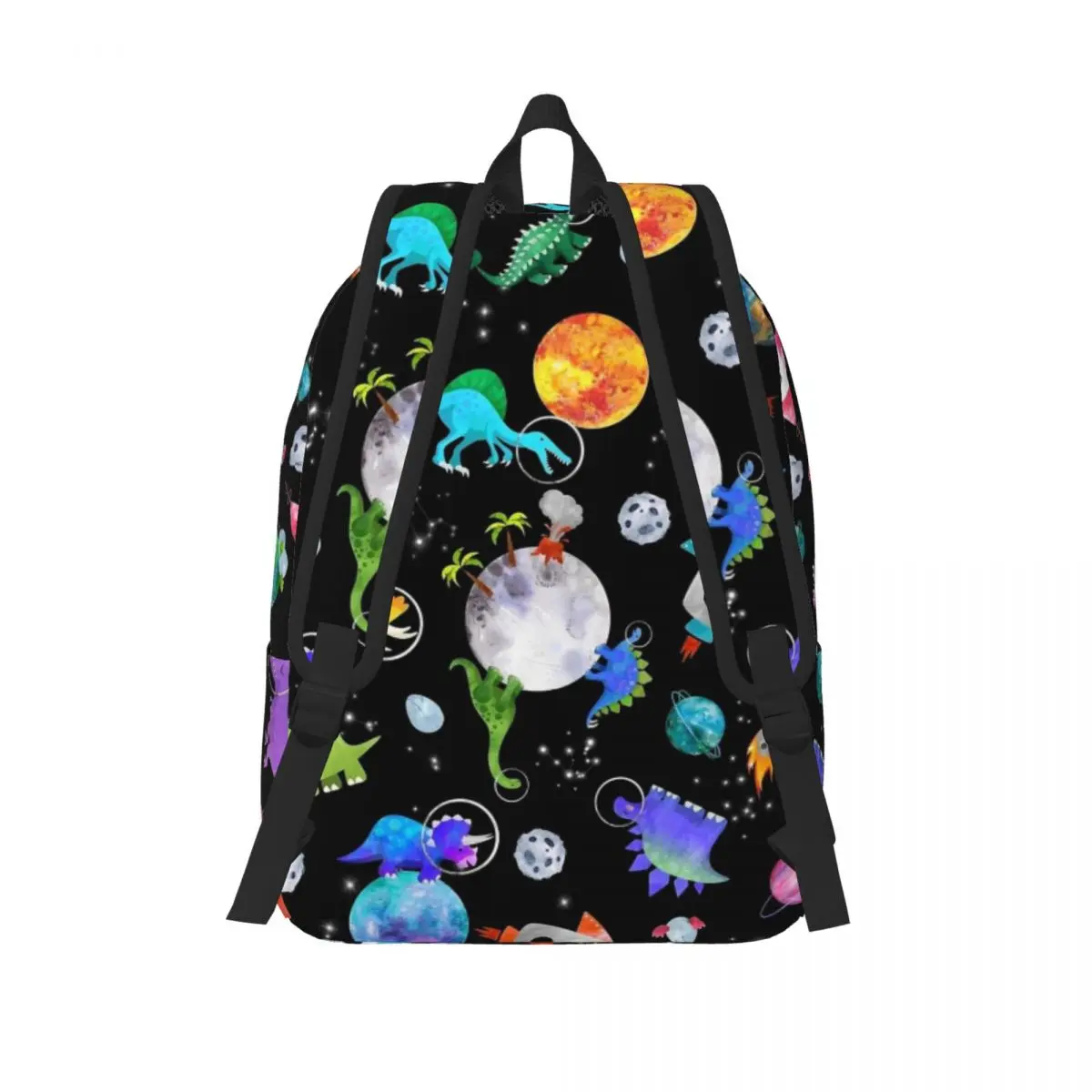 Dinosaur Astronauts In Outer Space Backpack Boy Girl Kids Student School Bookbag Galaxy Planets Daypack Kindergarten Primary Bag