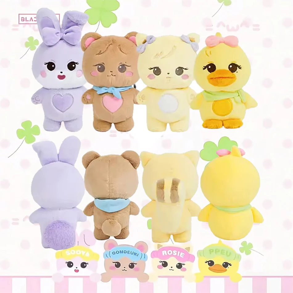 

New Pink Plush Doll BORN PINK World Tour Official Plushies Jennie Lisa Rose Jisoo Kawaii Stuffed Animals Toys good quality