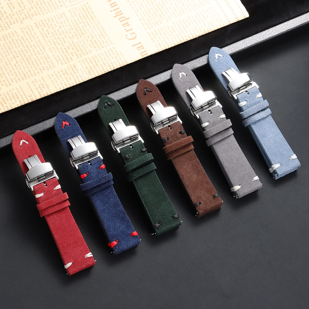 Zamszowy pasek do zegarka 18mm – Suede Strap Watch recenzja i cena