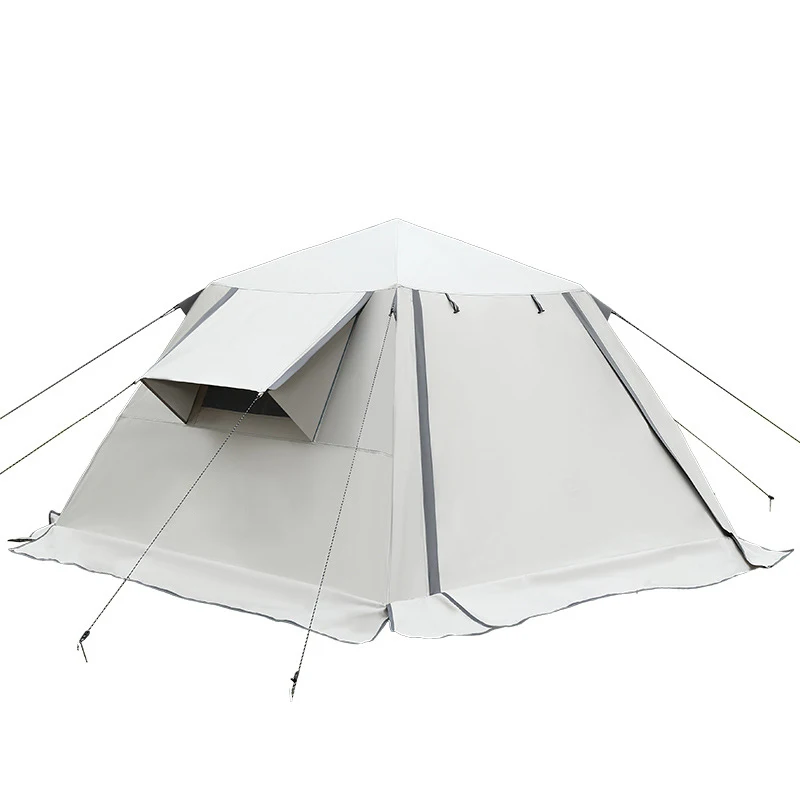Portable Large Space Outdoor Canopy Quick Automatic Opening Waterproof Oxford Tent Sturdy Frame Sun-Proof Rain-Proof for Camping