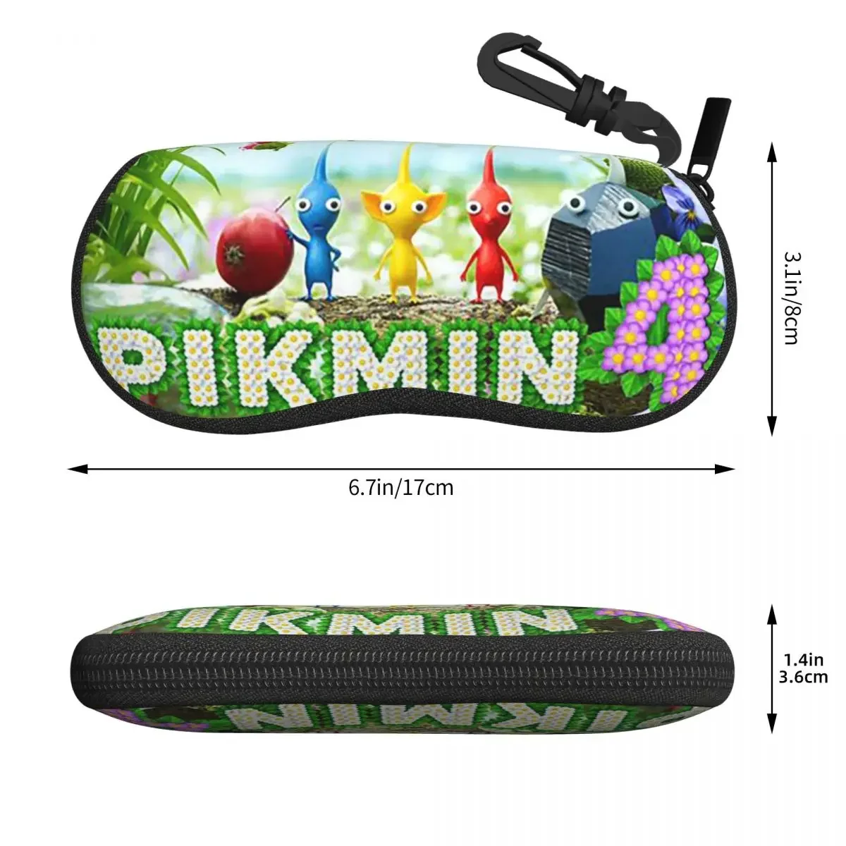 Pikmin 4 Shell Glasses Case Protector Sunglasses Box Women Men Soft Eyeglass Bag Pouch