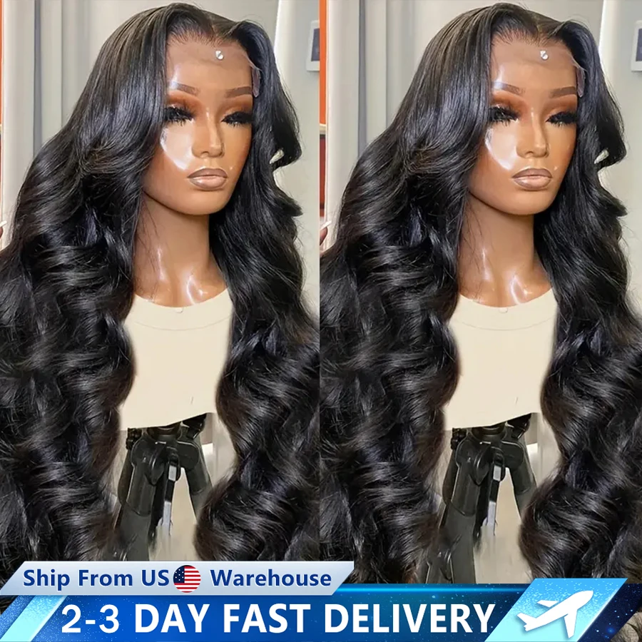 13x4 13x6 Body Wave Glueless Lace Front Wig 34 36In 4x4 6x4 5x5 Lace Closure Wig Cheap Brazilian Human Hair Wigs For Black Women