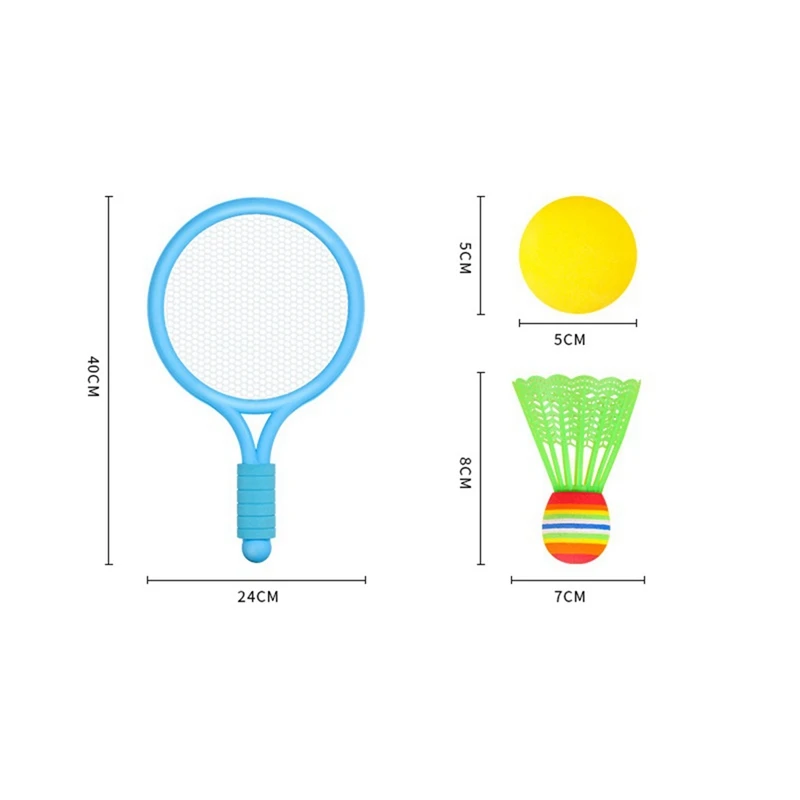 1 Juego de Mini raqueta de bádminton para deportes al aire libre de Color verde, raqueta de playa para niños, duradera en uso