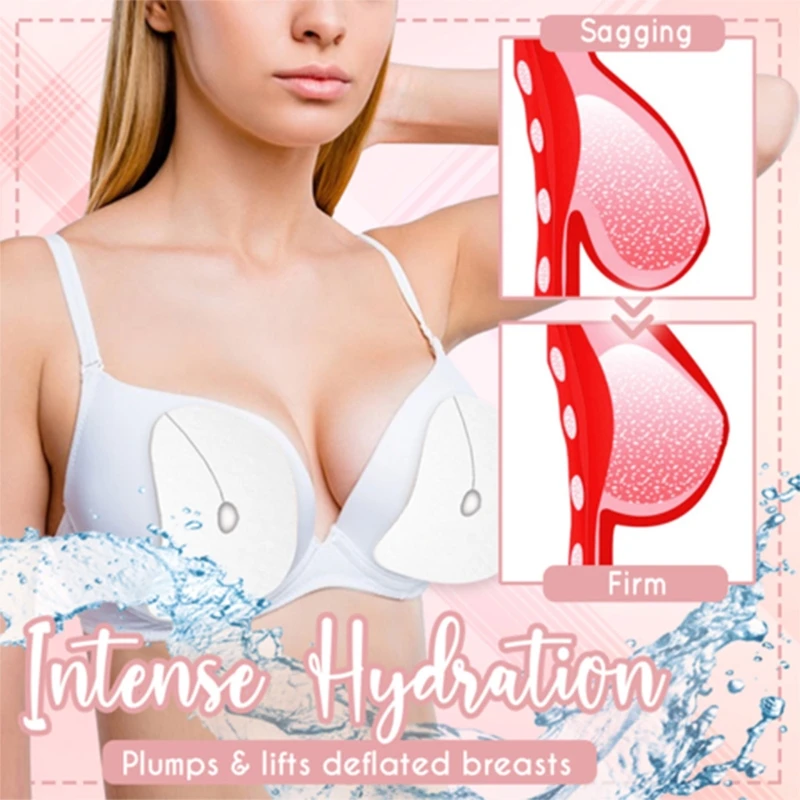 Women Breast Enhancement Mask,Enlargement Collagen Patch Bust Treatment for Improve Sagging Skin Promote Lifting Firming