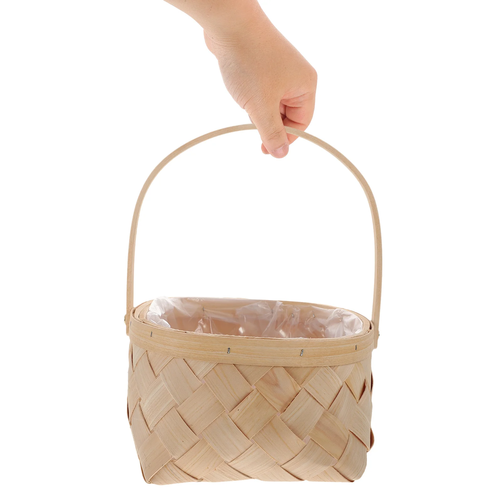 

Wooden Storage Basket Handmade Natural Organizer For Home Office Kitchen Snacks Sundries Houseware Container