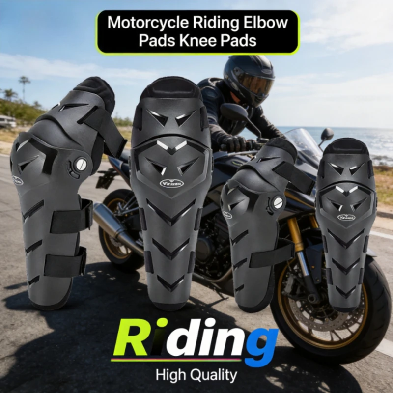 VEMAR ﻿Men’s Anti-Fall Motorcycle Protective Gear Motorbike Knee Pads Elbow Guards Women City Commute Riding Knee Protectors
