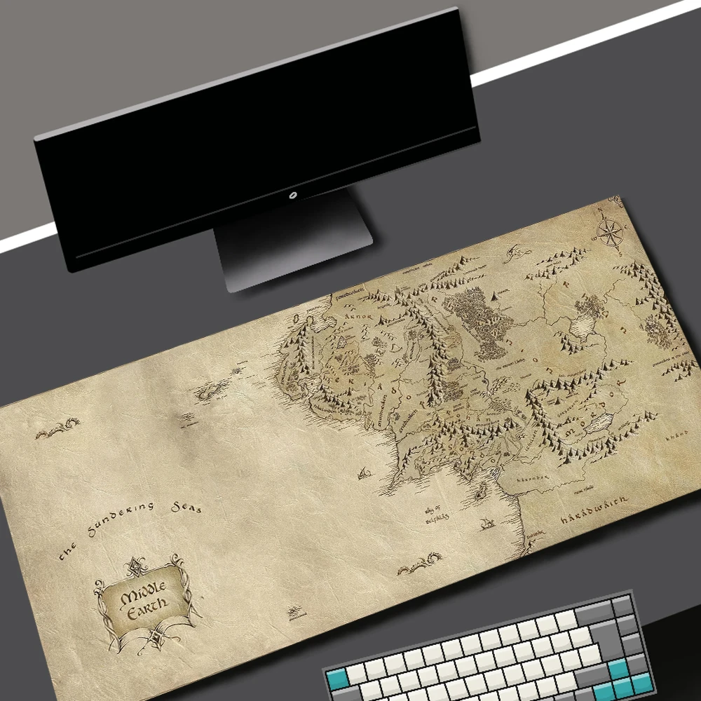 Vintage Map Deskmat,OLD MAP of The World Gaming Mouse Pad Laptop Office Home Mousepad Gamer Keyboard Carpet Computers Mouse Mats