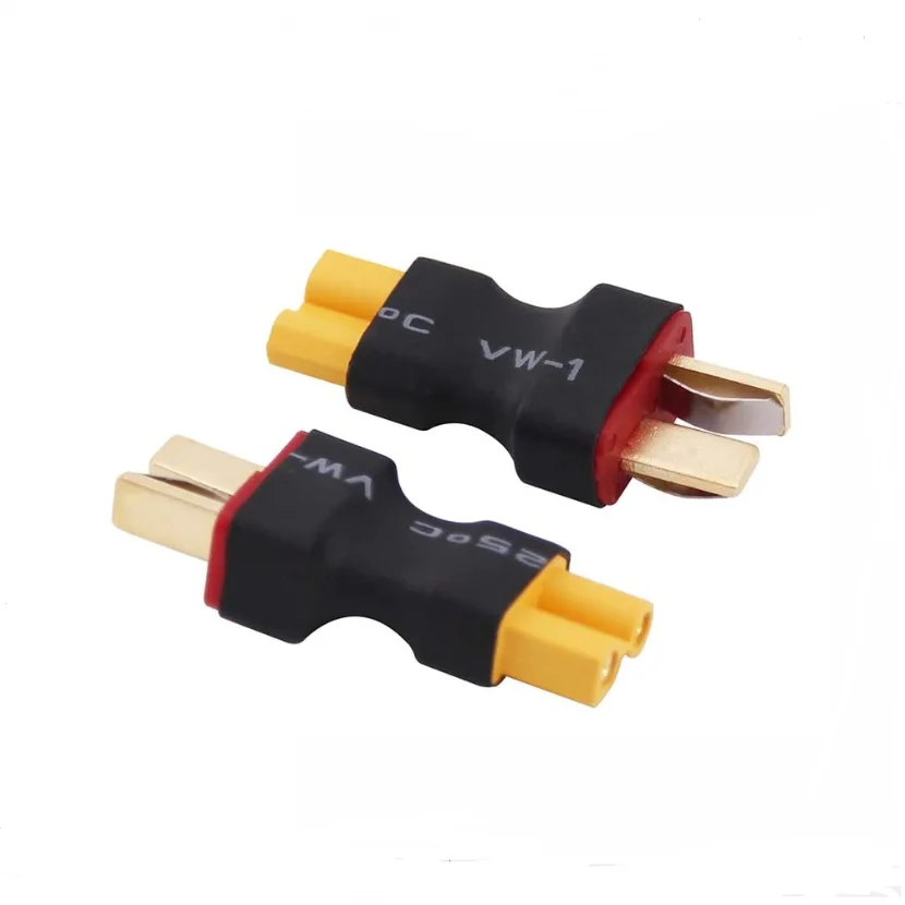 2 Pcs XT30 Male Female to Deans T Plug TRX Traxxas EC5 EC2 Male Female Connector Plug Adapter for RC Model Battery ESC