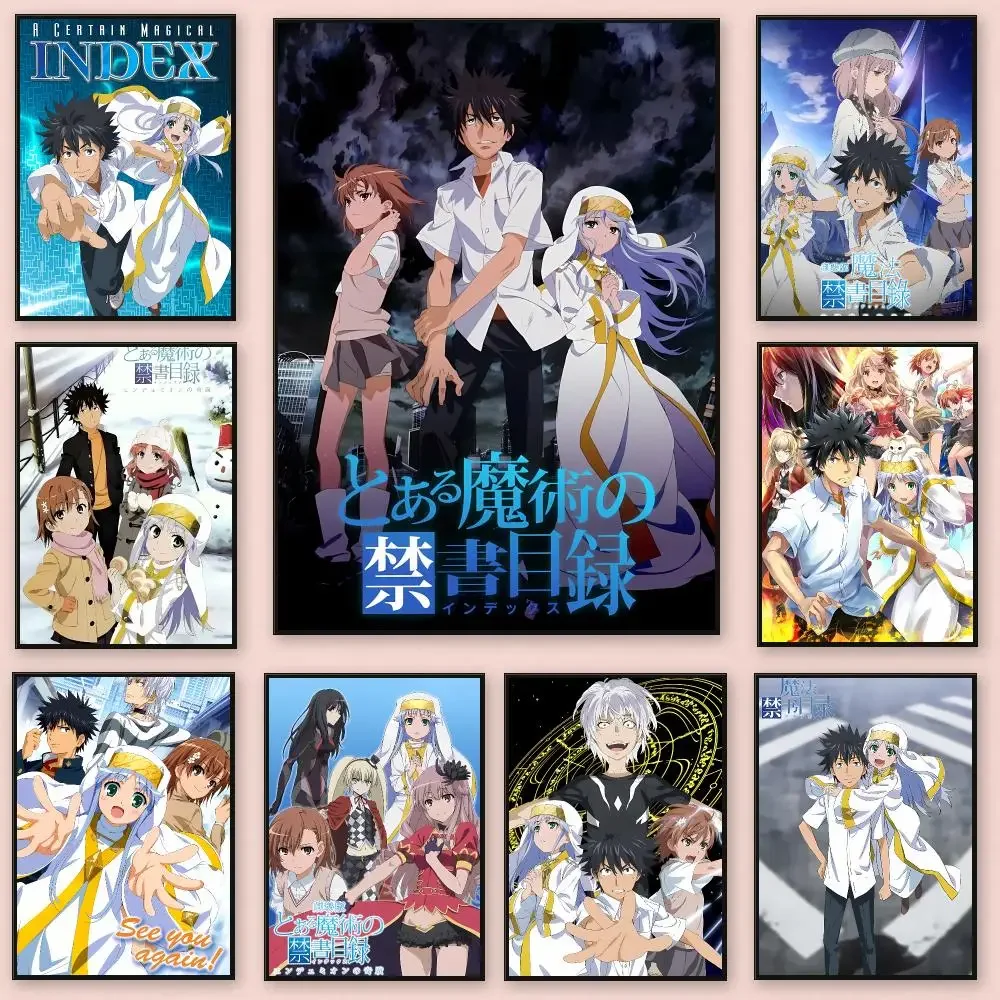 Magical Action Anime A-A Certain Magical Index Poster Series HD Wall Living Room Home Decor Gift