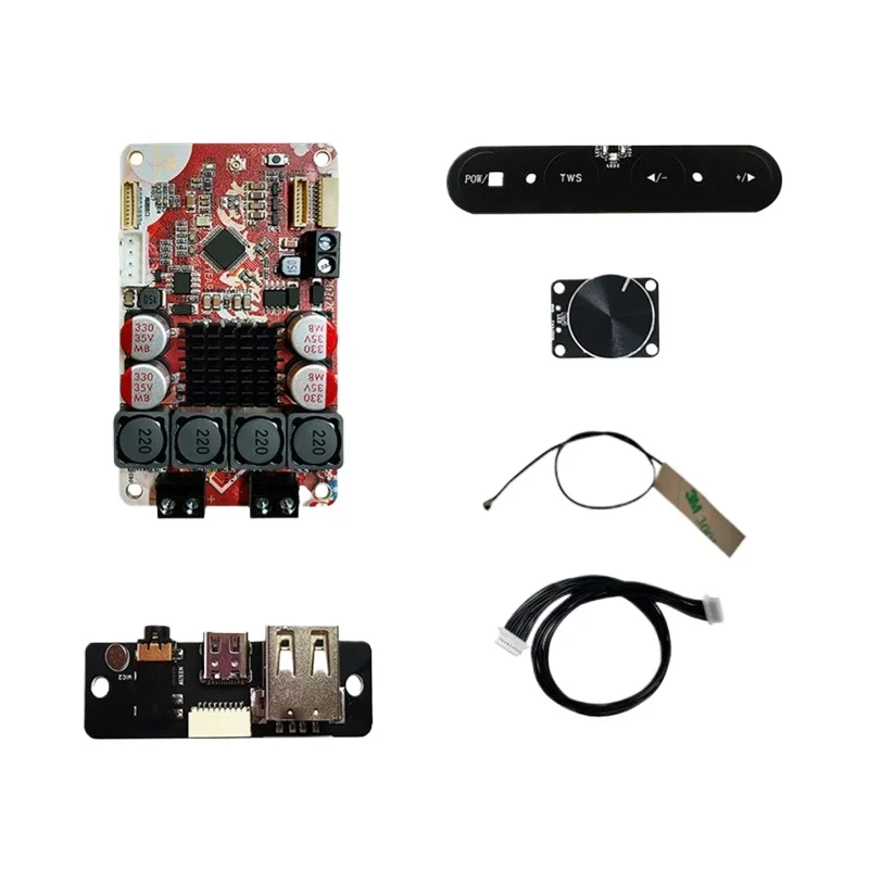 Dsp digital stereo tpa3126 subwoofer supports aac24bit decoding solid capacitor bluetooth amplifier board