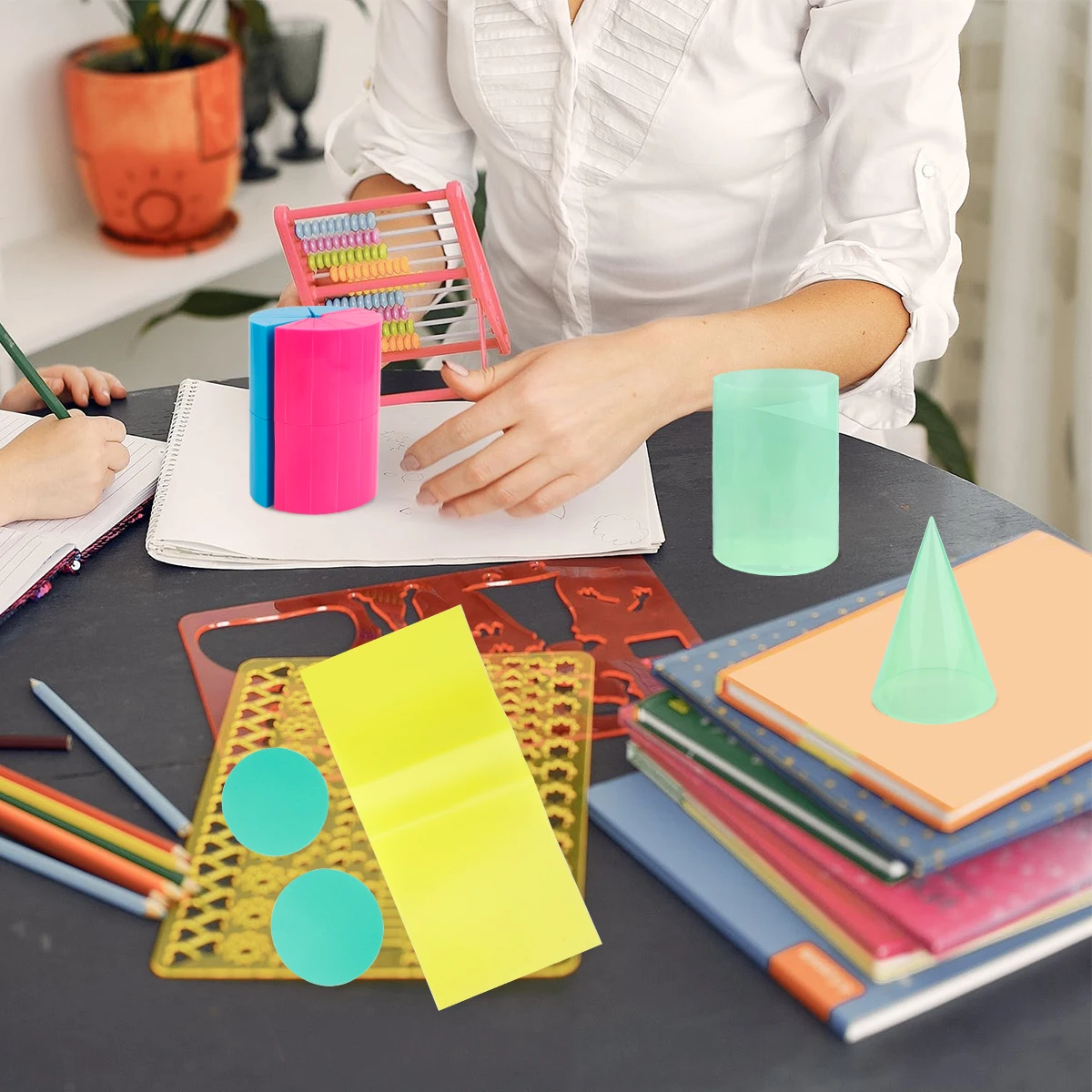 2 Sets Geometric Calculation Materials Geometry Volume Formula Derivation Mathematical Education Computational Tool