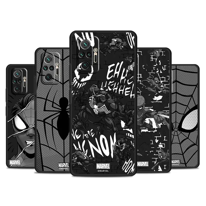 Phone Case Back for Xiaomi Redmi Note 12 5G 12C 10 11 Pro 7 13ProPlus 8 13C 11S TPU 12S Soft Cover Legendarys Spiderman Venom H