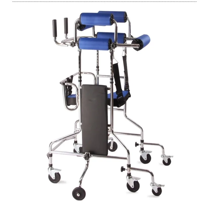 Adult Walker Walking Aid For The Elderly Stroke Hemiplegia Rehabilitation Training Equipment Assisted Walking Stand Eight Wheels