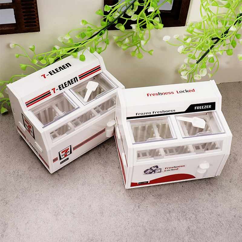 Miniatura di Frigorifero e Congelatore per Casa delle Bambole 1:12, Accessorio Decorativo Fai-da-Te per Modellini di Arredamento